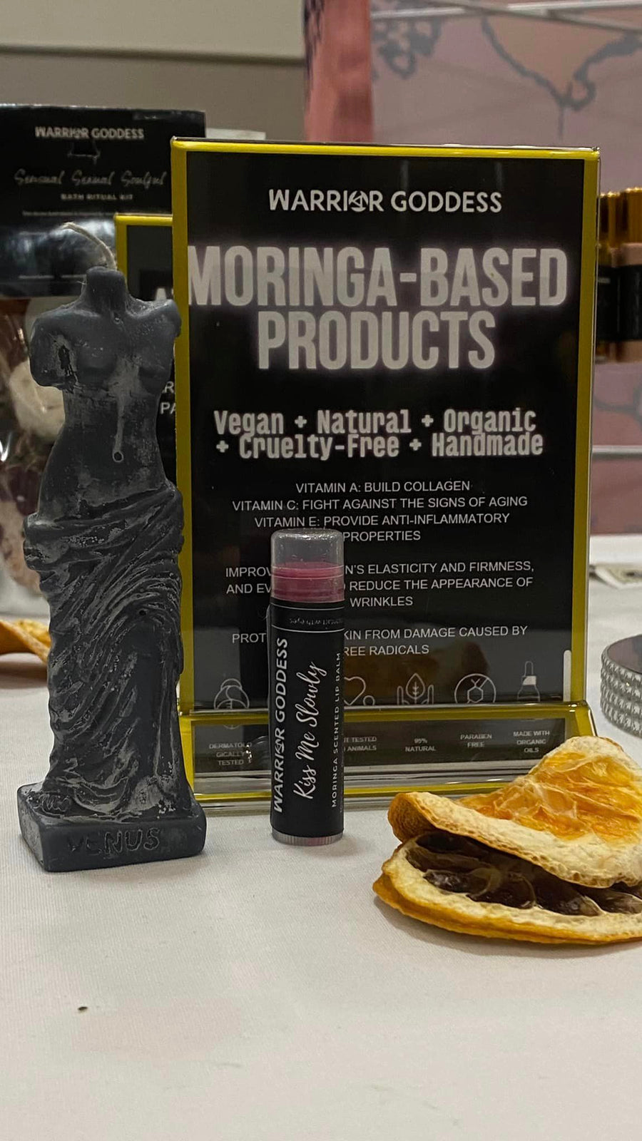 Moringa Scented Lip Balm - Kiss Me Slowly - Warrior Goddess