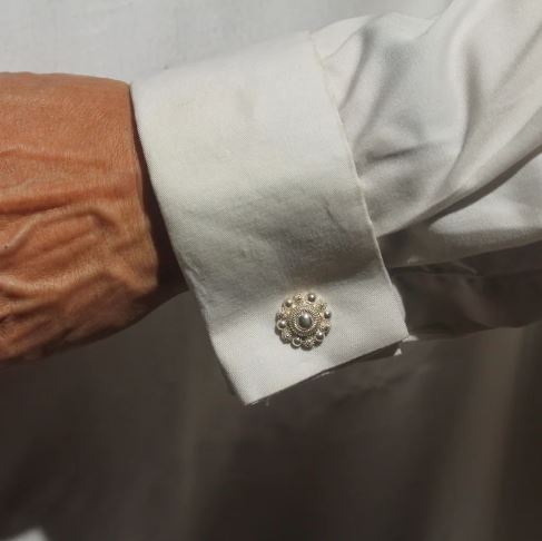 Moon, Filigree Sterling Silver Cufflinks - Warrior Goddess