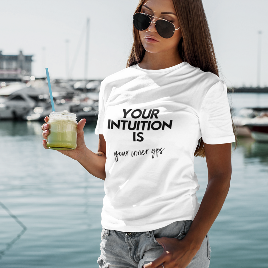 Your Intuition is Your GPS Short-Sleeve Woman T-Shirt - Warrior Goddess