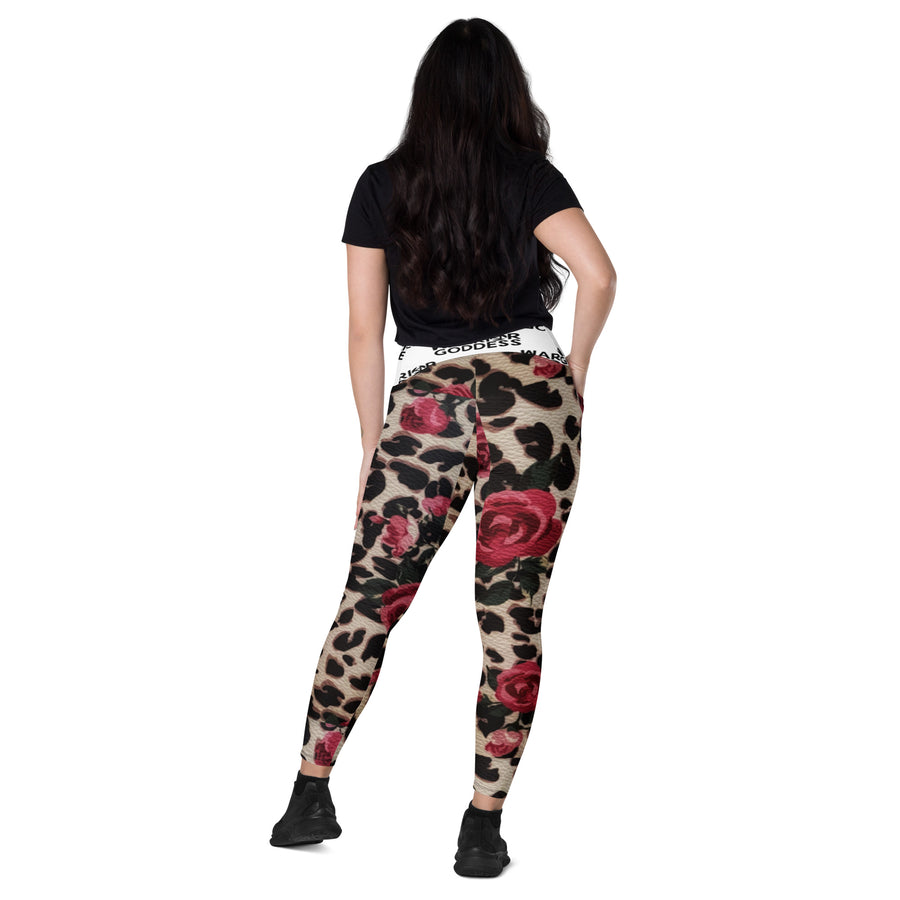 Warrior Goddess Crossover leggings with pockets - Warrior Goddess