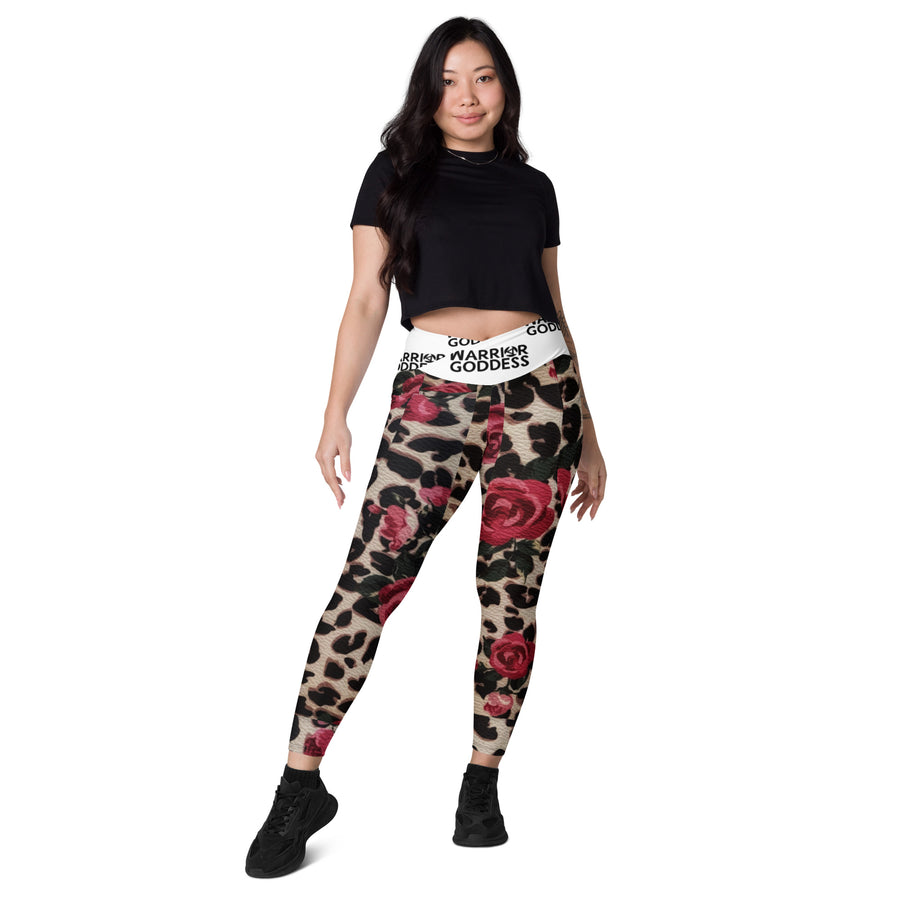 Warrior Goddess Crossover leggings with pockets - Warrior Goddess