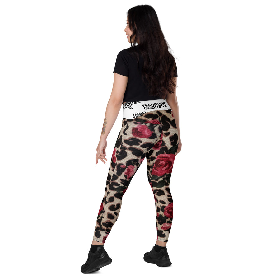 Warrior Goddess Crossover leggings with pockets - Warrior Goddess