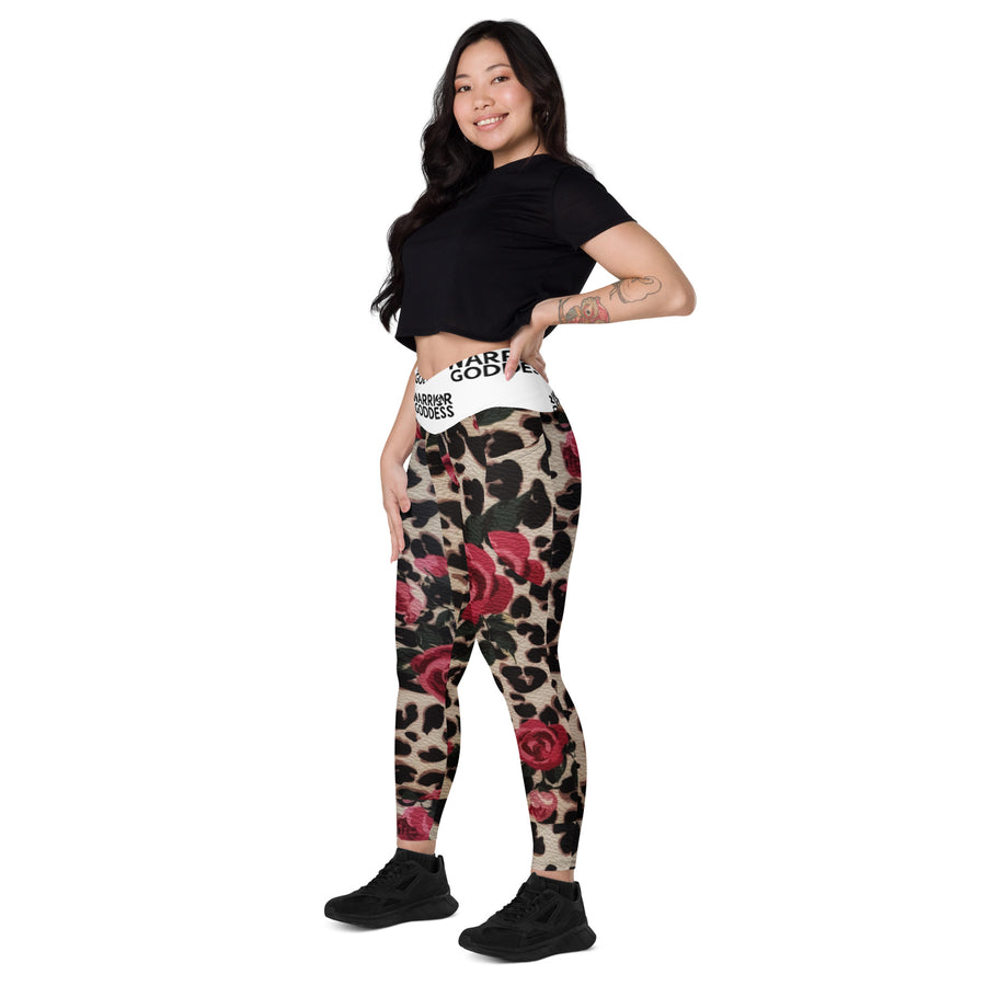 Warrior Goddess Crossover leggings with pockets - Warrior Goddess