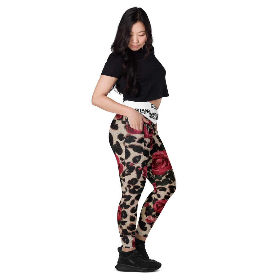 Warrior Goddess Crossover leggings with pockets - Warrior Goddess