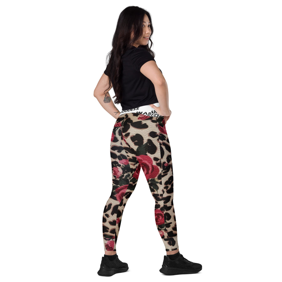 Warrior Goddess Crossover leggings with pockets - Warrior Goddess