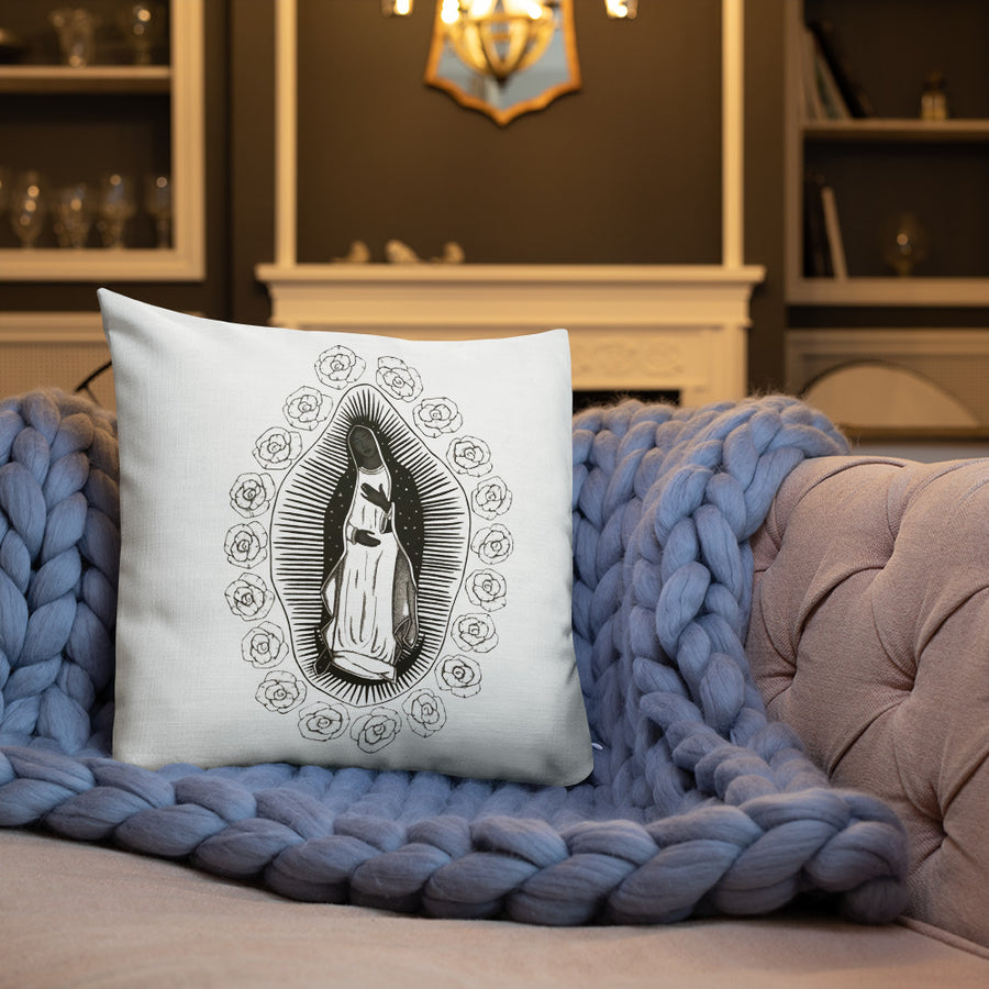 Mary Magdalene and the Rose Sisterhood Premium Pillow - Warrior Goddess