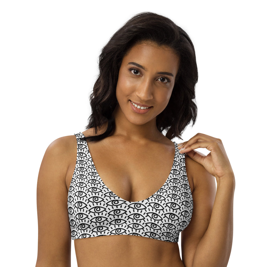 Third Eye Recycled padded bikini top - Warrior Goddess