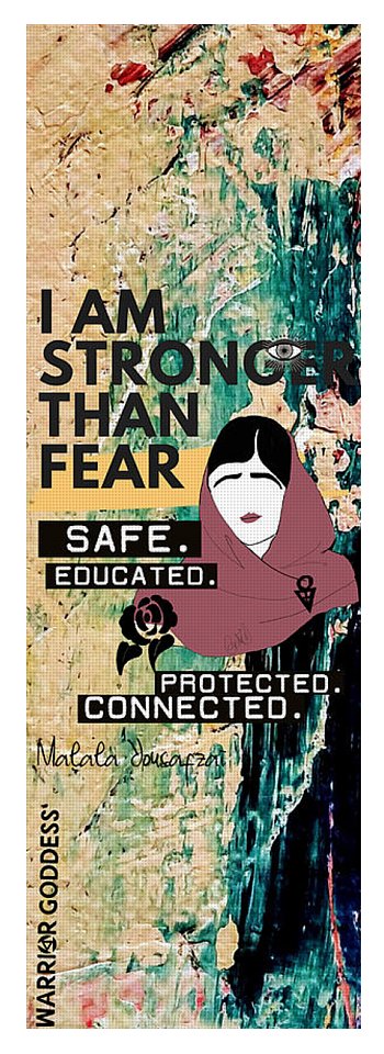 Malala Yousafzai - Yoga Mat - Warrior Goddess